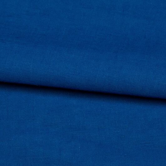 lněná látka modrá