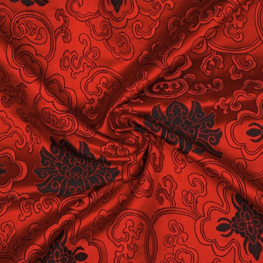 Brocade water lily, black and red