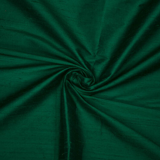 Green silk fabric