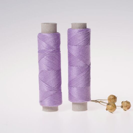Fine linen thread, 20x3, 100m, lilac