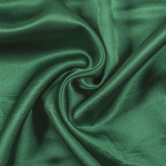Heavy silk satin, dark green