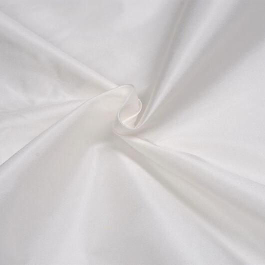 Taffeta fabric, art silk, ivory white
