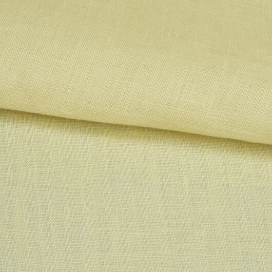 Lněné plátno, lehké, světle žluté