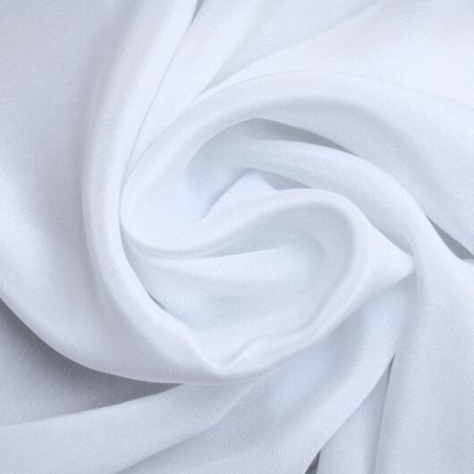 Silk crêpe de Chine, white