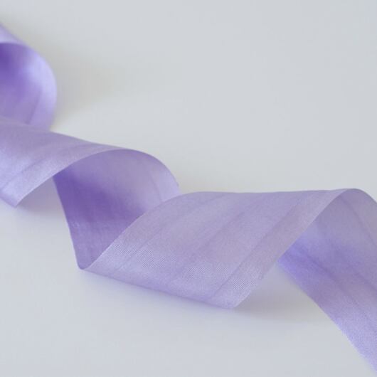 Silk ribbon 3,2 cm, lilac