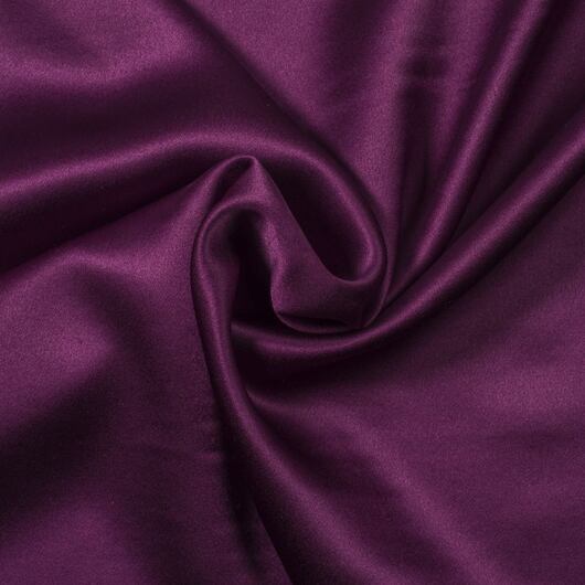 Heavy silk satin, plum