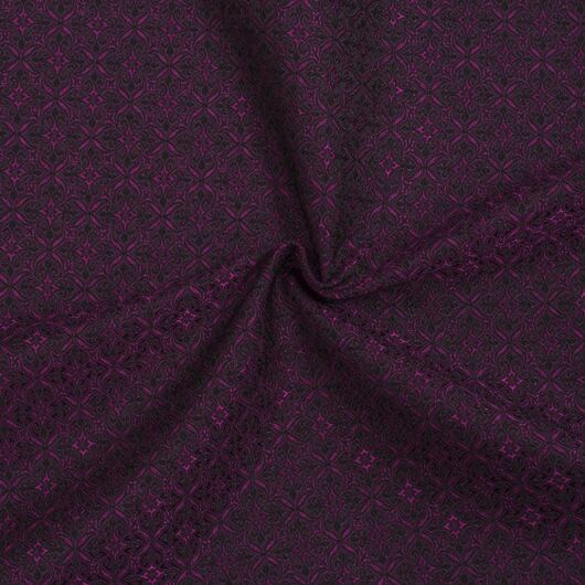 Noble brocade, fuchsia and black