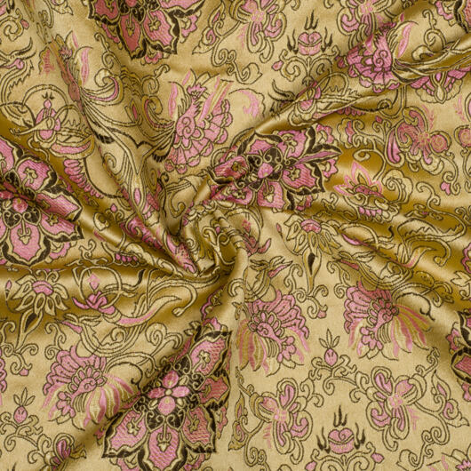 Brokát chryzantéma, zlatý