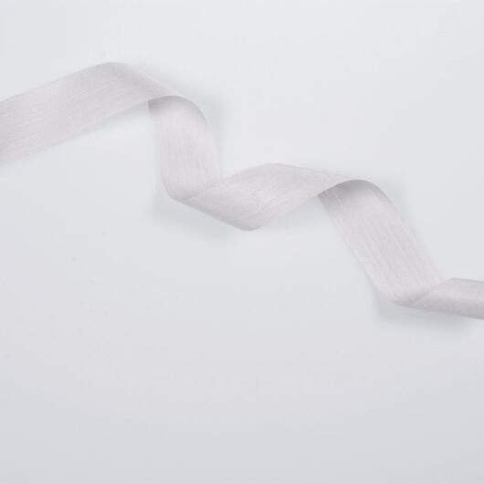 Silk ribbon 2 cm, light grey