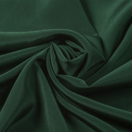 Silk crêpe de Chine, dark green