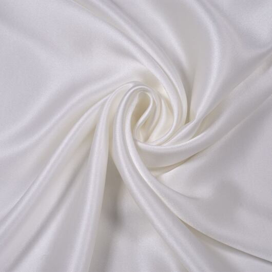 Heavy silk satin, ivory white