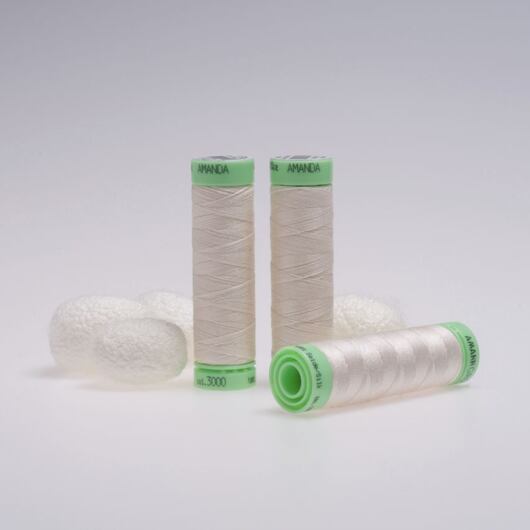 Silk thread, 50m, ivory white