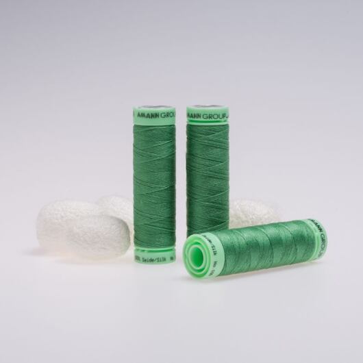 Silk thread, 50m, green