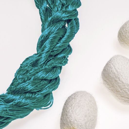 Silk embroidery floss, turquoise 10-3