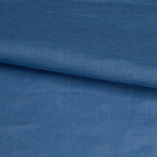 Fine linen fabric, 100% linen, blue