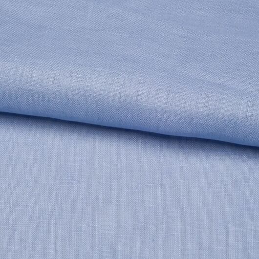 Linen fabric, 100% linen, light blue