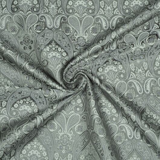 Brocade of the duke, silver and grey