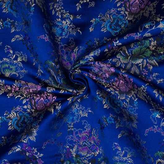 Brocade bouquet, blue