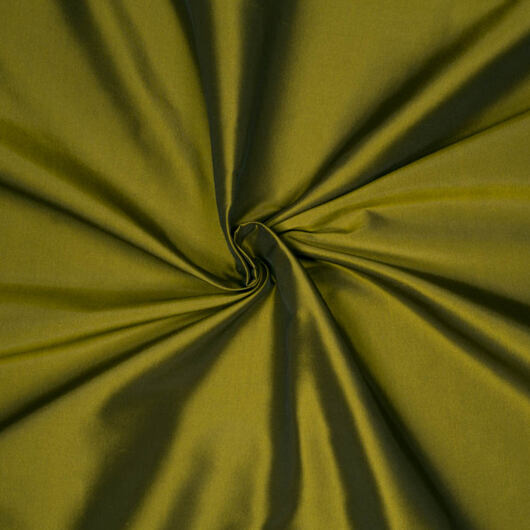 Green silk fabric