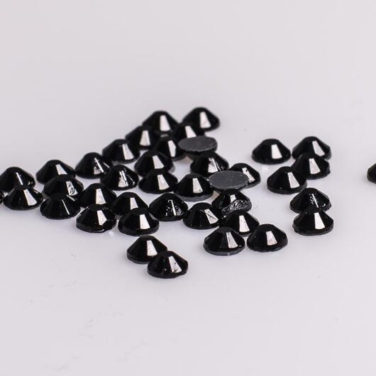 Hot Fix rhinestones, black