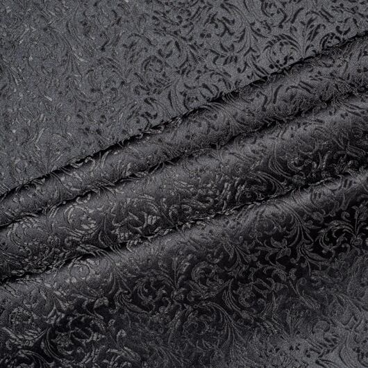 Brokát ornamenty, černý