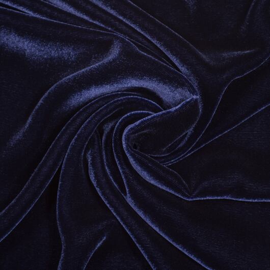 Blue silk fabric