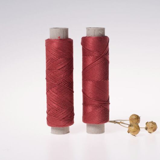 Fine linen thread, 20x3, 100m, rust