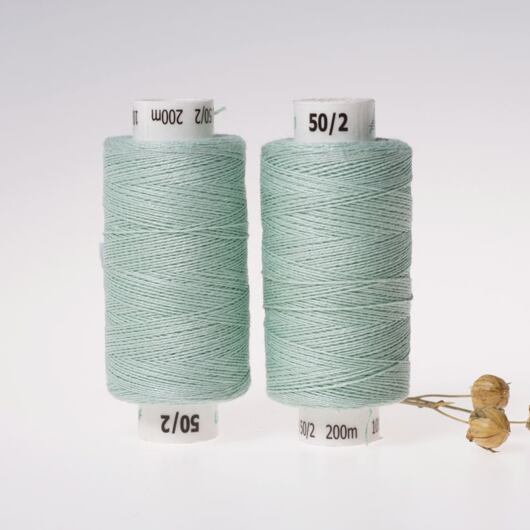 Medium linen thread, 33x2, 200m, sea foam
