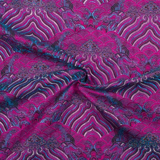 Brocade heaven, fuchsia