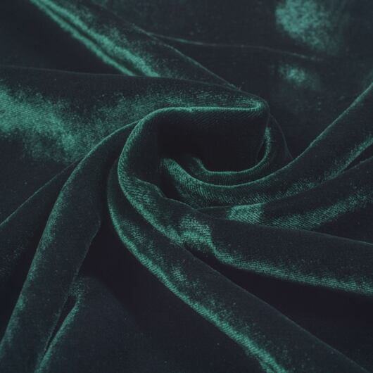 Green silk fabric