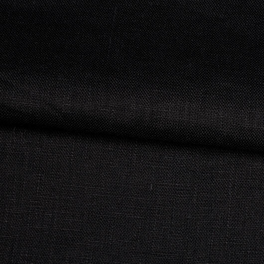 Lněné plátno, silné, černé