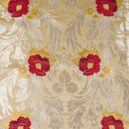 Traditional brocade costume fabric for Czech kroj from mulberry silk © Sartor Bohemia