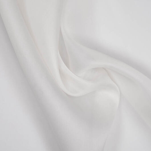 White organza silk fabric