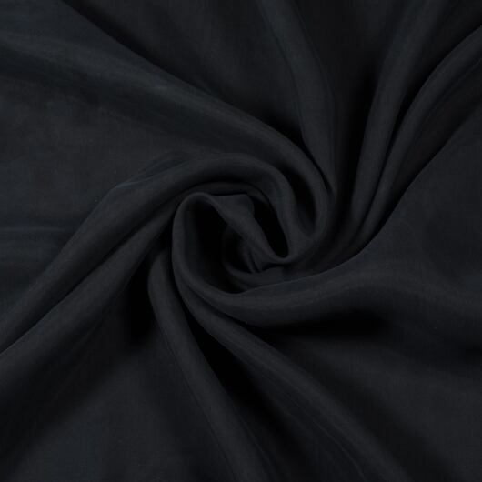 Cupro plain weave, black