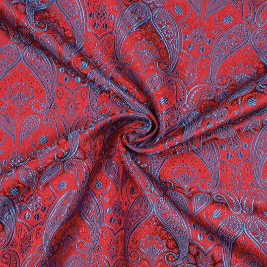 Brocade of the duke, red and blue