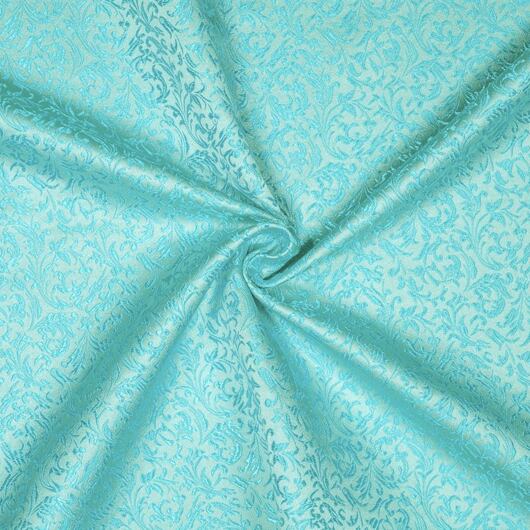 Brocade ornaments, aqua