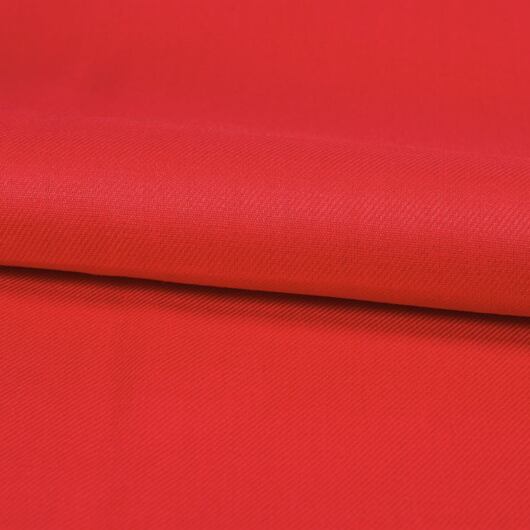 Red linen cotton twill fabric