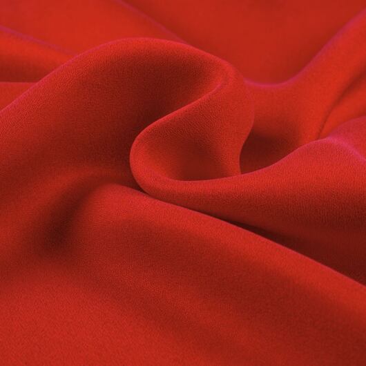 Cupro crepe georgette, red
