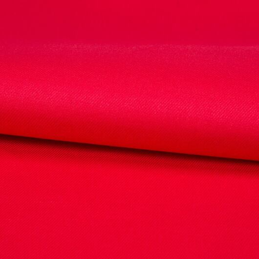 Red ramie twill fabric