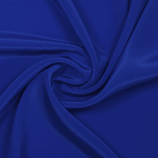 Silk crêpe de Chine, royal blue