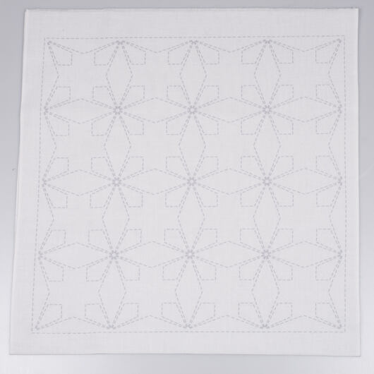 Hana-Fukin sashiko sampler 33 x 33 cm TESSEN, white