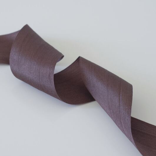 Silk ribbon 3,2 cm, chocolate