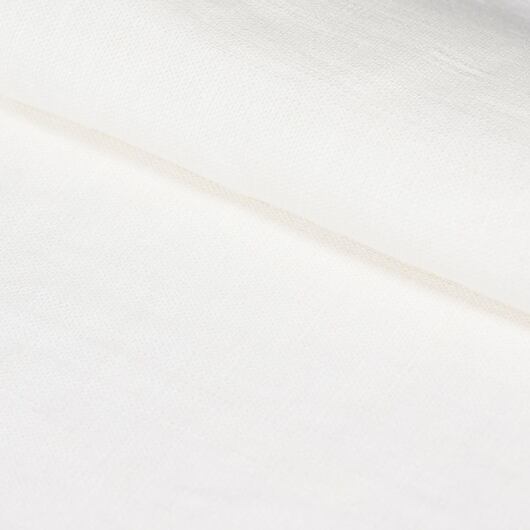 European linen fabric white