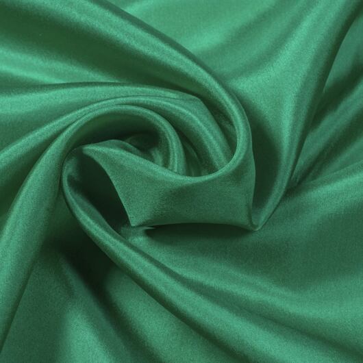 Silk habotai, emerald