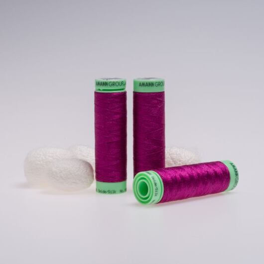 Silk thread, 50m, fuchsia