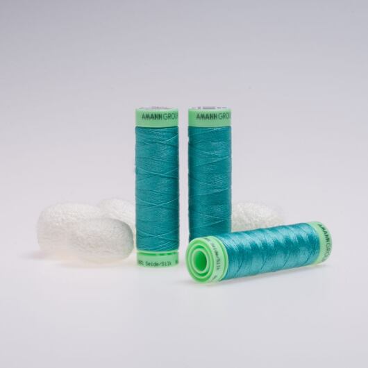 Silk thread, 50m, aqua