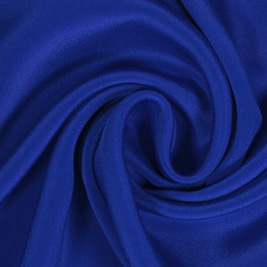 Silk crêpe marocain, royal blue