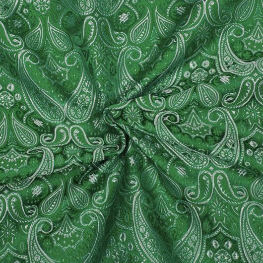 Brokát knížecí, stříbrno-zelený
