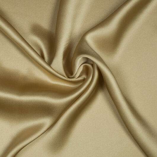 Beige satin silk fabric
