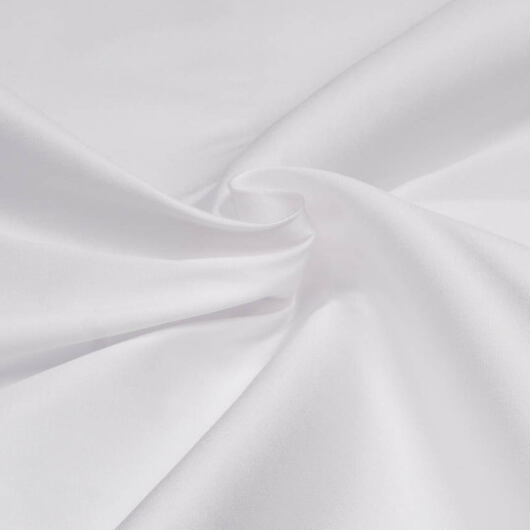 White taffeta art silk fabric
